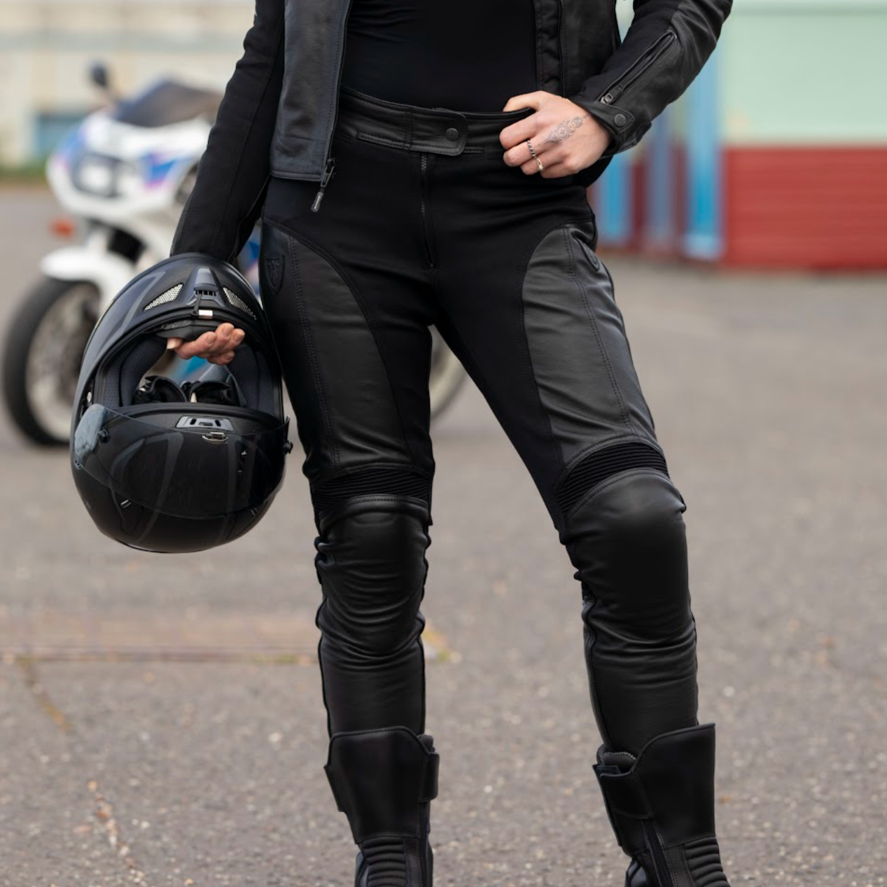Fiona Women's Leather Trousers