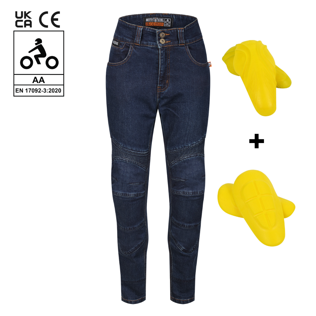 Motogirl Ellie Black Jeans