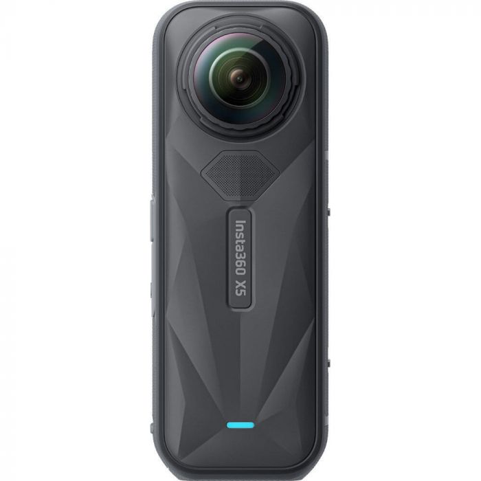 Insta360 X5 Camera with Lens Cap and Memory Card