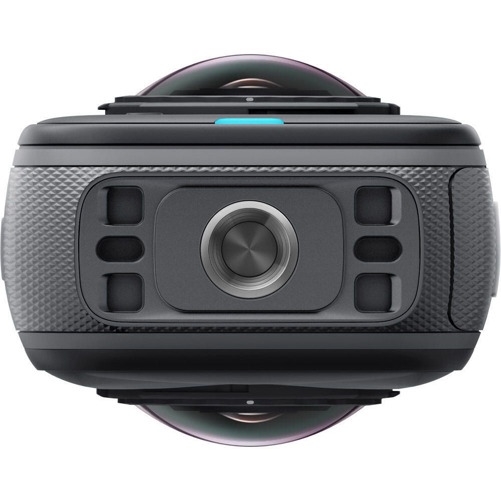 Insta360 X5 Camera with Lens Cap and Memory Card